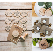 Cargar imagen en el visor de la galería, 50 rebanadas de madera de redondas