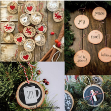 Cargar imagen en el visor de la galería, 50 rebanadas de madera de redondas