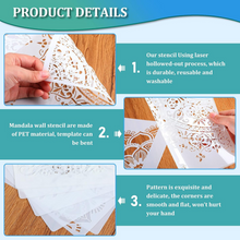 將圖片載入圖庫檢視器 Outus - Plantillas de mandala de gran tamaño