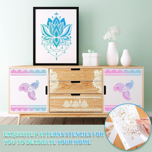 將圖片載入圖庫檢視器 Outus - Plantillas de mandala de gran tamaño