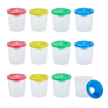 將圖片載入圖庫檢視器 Juvale Paquete de 12 vasos de pintura antiderrames