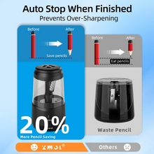 將圖片載入圖庫檢視器 ZMOL Sacapuntas, sacapuntas eléctrico de lápiz