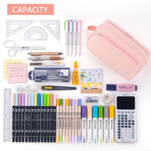 將圖片載入圖庫檢視器 HVOMO Estuche grande para lápices de alta capacidad - Rosado