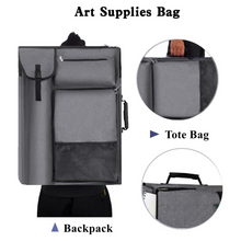 將圖片載入圖庫檢視器 TreotchFun - Funda de arte 18 X 24, mochila y bolsa de mano para obras de arte (gris).