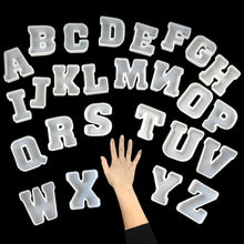 將圖片載入圖庫檢視器 ESEDAGE Molde de silicona para letras del alfabeto inglés de 4 pulgadas, 26 unidades (Copia)