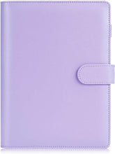Lade das Bild in den Galerie-Viewer, Sooez Carpeta para cuaderno A5, planificador de 6 anillos - Lavanda