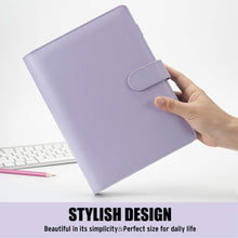 Lade das Bild in den Galerie-Viewer, Sooez Carpeta para cuaderno A5, planificador de 6 anillos - Lavanda