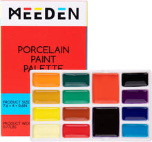 Cargar imagen en el visor de la galería, MEEDEN Paleta de pintura de cerámica de 14 pocillos