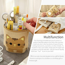 Load image into Gallery viewer, EASTHILL Estuche para lápices de gran capacidad gato