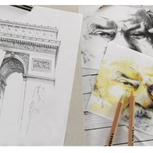 Charger l'image dans la galerie, XL Sand Grain Dry Mixed Media Pads, Gray, 9" x 12"