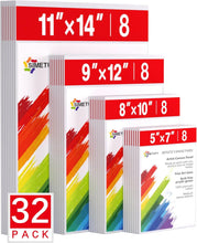 Cargar imagen en el visor de la galería, Simetufy - Lienzos para pintar paquete de 32 paneles de diferentes tamaño