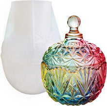 Carregar imagem no visualizador da galeria, Caja de almacenamiento de copos de nieve, molde de resina de silicona con tapas