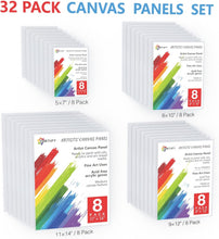 Cargar imagen en el visor de la galería, Simetufy - Lienzos para pintar paquete de 32 paneles de diferentes tamaño