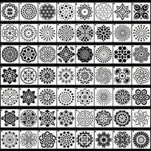 Cargar imagen en el visor de la galería, Plantillas de mandala Augshy, paquete de 56