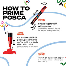 將圖片載入圖庫檢視器 POSCA Paint Marker Sets, 8-Color PC-5M Cool Tone Set