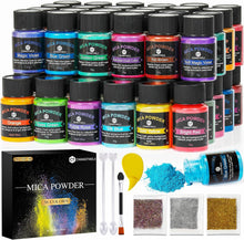將圖片載入圖庫檢視器 CHANGTIKEJI - Polvo de mica, 36 colores
