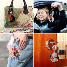 將圖片載入圖庫檢視器 Lganze - 120 llaveros acrílicos en blanco con llaveros: llavero de borlas