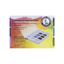 將圖片載入圖庫檢視器 Extra Fine Watercolor Half Pan Sets, 6-Color Half Pan Colors of Inspiration