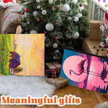 Cargar imagen en el visor de la galería, 12 lienzos predibujados para pintar, lienzo preimpreso de 8 x 10 pulgadas