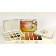 Cargar imagen en el visor de la galería, Extra Fine Watercolor Half Pan Sets, 6-Color Half Pan Earth Tones