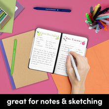 Charger l'image dans la galerie, PAPERAGE Cuaderno de bolsillo con forro, paquete de 3, coral, blanco, azul cielo