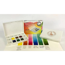 Lade das Bild in den Galerie-Viewer, Extra Fine Watercolor Half Pan Sets, 6-Color Half Pan Set Floral