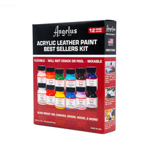 Cargar imagen en el visor de la galería, Acrylic Leather Paint 1 oz. Kits, 12-Color Best Sellers Kit