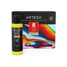 Cargar imagen en el visor de la galería, Pouring Acrylic Paint, Rainbow Spectrum Tones, 4oz Bottles - Set of 8
