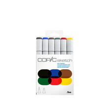 Cargar imagen en el visor de la galería, COPIC Sketch Marker Sets, 6-Color Set - Bold Primaries