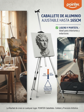 Lade das Bild in den Galerie-Viewer, CABALLETE DE ALUMINIO POINTER 165cm