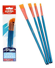 Cargar imagen en el visor de la galería, ART PRO, SET 4 PINCELES POINTER, CERDAS DE TAKLON