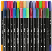 Cargar imagen en el visor de la galería, Fabric Markers, Fine & Ultra Fine Dual-Tip - Set of 30 - Marcadores permanentes para tela