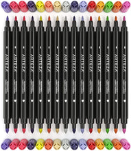 Cargar imagen en el visor de la galería, Fabric Markers, Fine & Ultra Fine Dual-Tip - Set of 30 - Marcadores permanentes para tela
