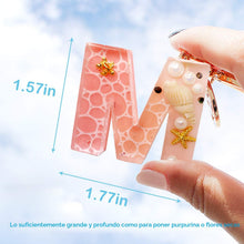 Cargar imagen en el visor de la galería, Mocoosy Kit de 134 moldes de resina para llavero del alfabeto