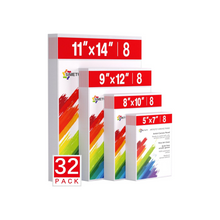 Cargar imagen en el visor de la galería, Simetufy - Lienzos para pintar paquete de 32 paneles de diferentes tamaño