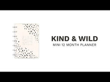 將影片載入圖庫檢視器並播放,THP KIND & WILD MINI 12 MONTH PLANNER