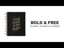 將影片載入圖庫檢視器並播放,THP BOLD & FREE CLASSIC 12 MONTH PLANNER