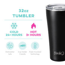 Cargar imagen en el visor de la galería, Black Tumbler (32oz)