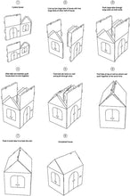 Carregar imagem no visualizador da galeria, Easy Playhouse Dinosaur House - Casa de cartón para pintar