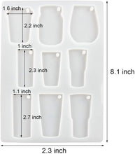 將圖片載入圖庫檢視器 LET'S RESIN Moldes de vaso para llavero de resina