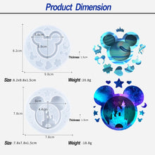 將圖片載入圖庫檢視器 Paquete de 2 moldes de resina con forma de lazo de cabeza de ratón