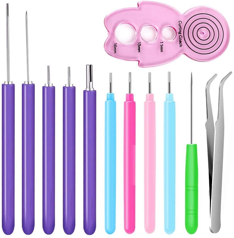Kit De 12 Herramientas De Papel Para Filigrana Y Quilling - Agujas Y Bolígrafos Para Manualidades