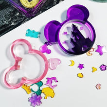 將圖片載入圖庫檢視器 Paquete de 2 moldes de resina con forma de lazo de cabeza de ratón