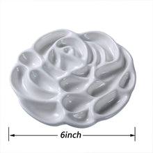 Cargar imagen en el visor de la galería, Paleta de pintura de acuarela de porcelana diseño de rosa - MEEDEN