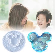 將圖片載入圖庫檢視器 Paquete de 2 moldes de resina con forma de lazo de cabeza de ratón