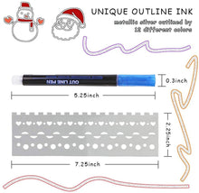 將圖片載入圖庫檢視器 Outline markers 12 colores