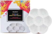 Load image into Gallery viewer, MEEDEN 7-well porcelain paint palette