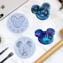 將圖片載入圖庫檢視器 Paquete de 2 moldes de resina con forma de lazo de cabeza de ratón