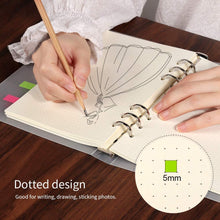 將圖片載入圖庫檢視器 LEOBRO - Refill de cuaderno A5 recargable, 2 paquetes, hojas de puntos