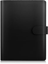 將圖片載入圖庫檢視器 Carpeta de cuaderno Sooez A5, planificador de 6 anillos con diseño elegante